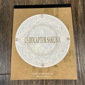 Cardcaptor Sakura Nakayoshi 1999 Art Big Memo Pad CLAMP